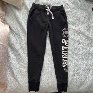 PINK Victoria Secret Black joggers